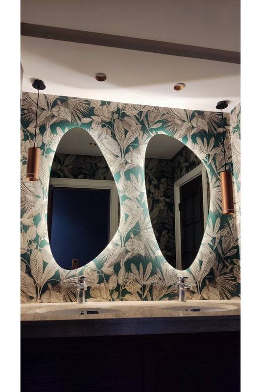 Nova Style: Deux Miroirs Upside-Down Miroir De Salle Bain