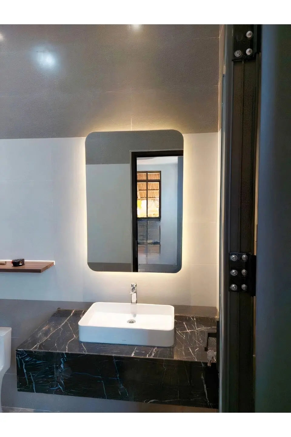 Nova Style : Miroir RECTANGULAIRE de salle de bain avec LED