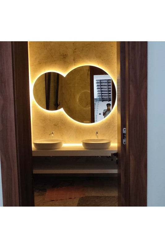 Nova Style: Miroir Double Cercle De Salle Bain