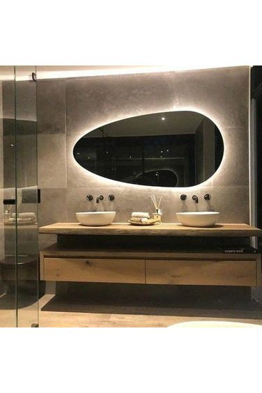 Nova Style : Miroir GALET II de salle de bain avec LED