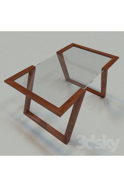 Table De Séjour En Bois Hêtre Et Verre Trempé Séjour Bois Verre