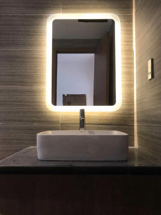 Nova Style : Miroir Lightning réctangulaire de salle de bain avec LED