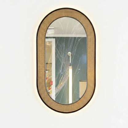 Miroir ROTIN LED - Salon & Entrée NovaStyle