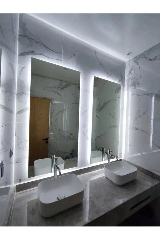 Nova Style : Miroir RECTANGULAIRE de salle de bain avec LED