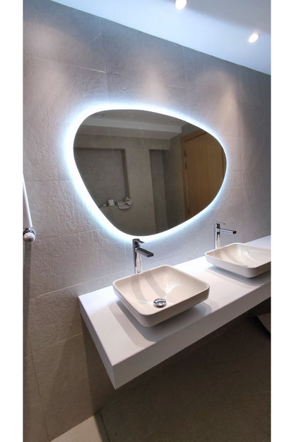 Nova Style : Miroir GALET de salle de bain avec LED