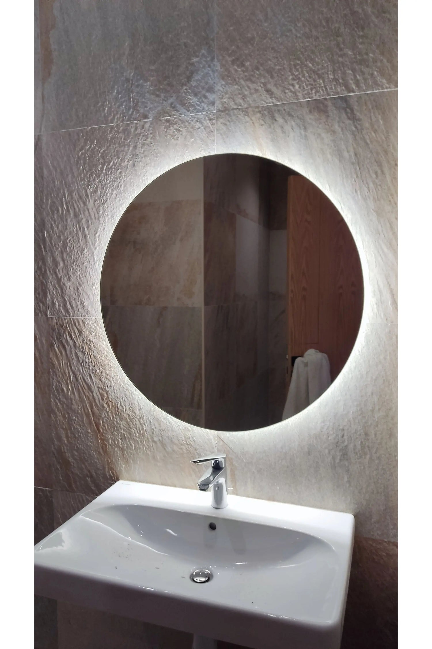 Nova Style : Miroir ÉCLIPSE Rond de salle de bain avec LED