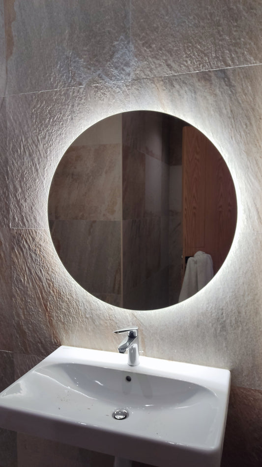 Nova Style : Miroir ÉCLIPSE Rond de salle de bain avec LED