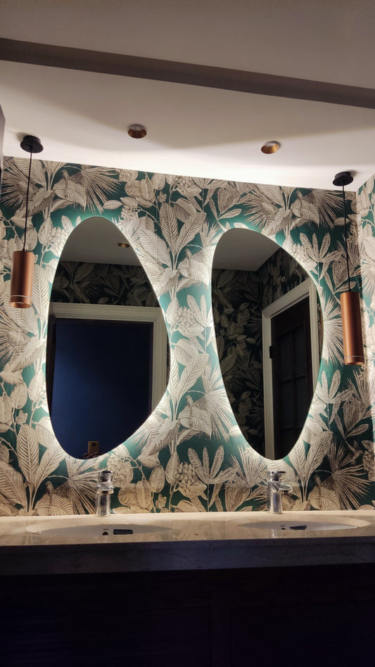 Nova Style: Deux Miroirs Upside-Down Miroir De Salle Bain