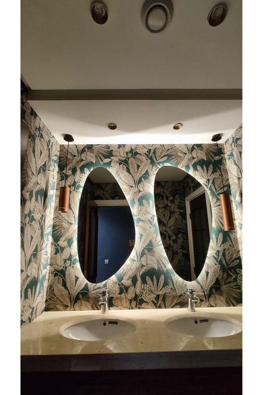 Nova Style: Deux Miroirs Upside-Down Miroir De Salle Bain
