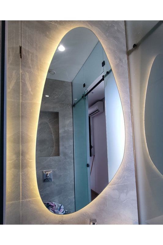 Nova Style: Miroir Galet Vertical De Salle Bain