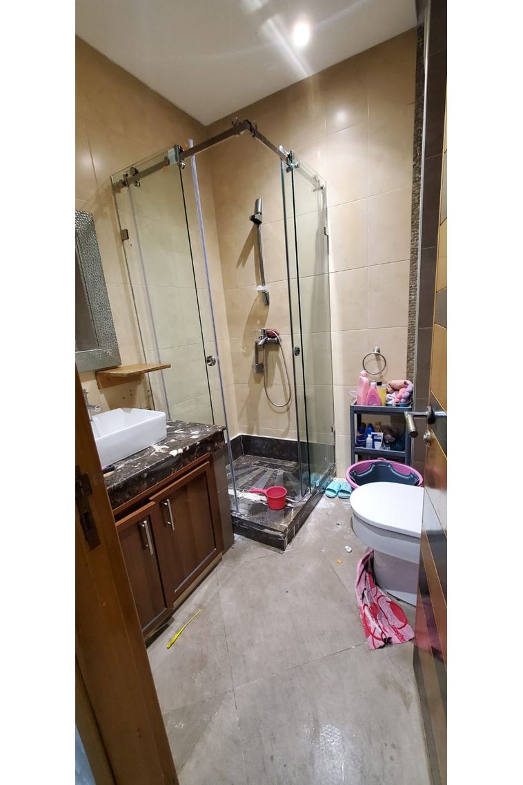 Douche Italienne en L verre trempé Douche italienne en verre trempé