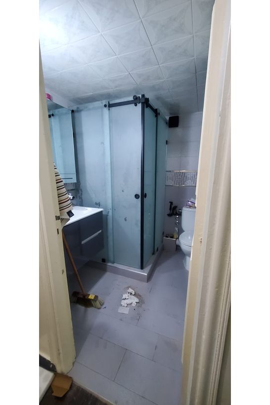 Douche Italienne en L verre trempé Douche italienne en verre trempé