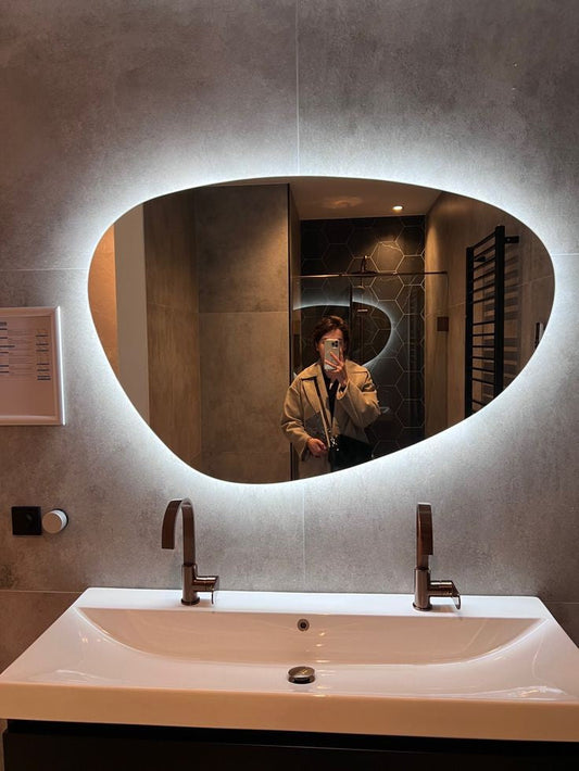 Nova Style : Miroir GALET de salle de bain avec LED