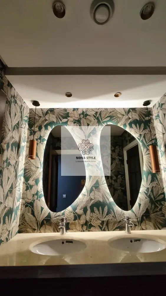 Nova Style: Deux Miroirs Upside-Down Miroir De Salle Bain