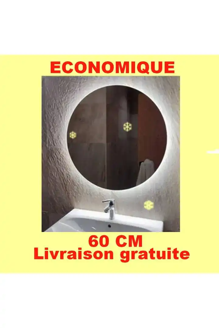 Miroir pas cher avec led ECLIPSE essentiel