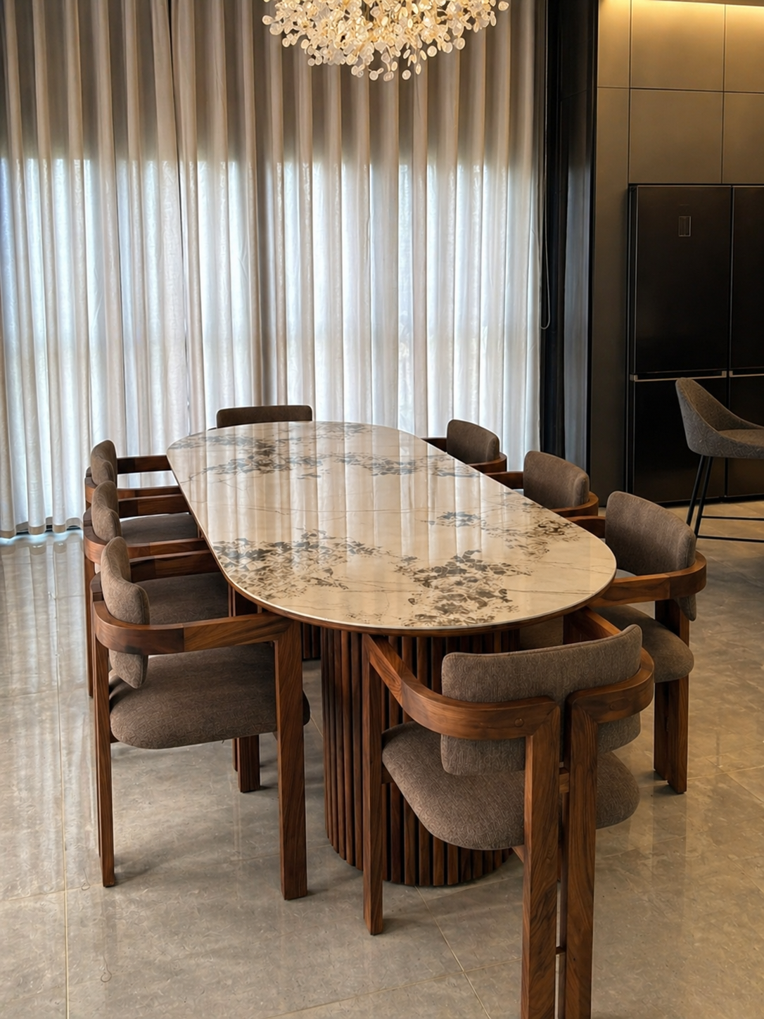 Table en céramique salle à manger Maroc Nova Style Casablanca