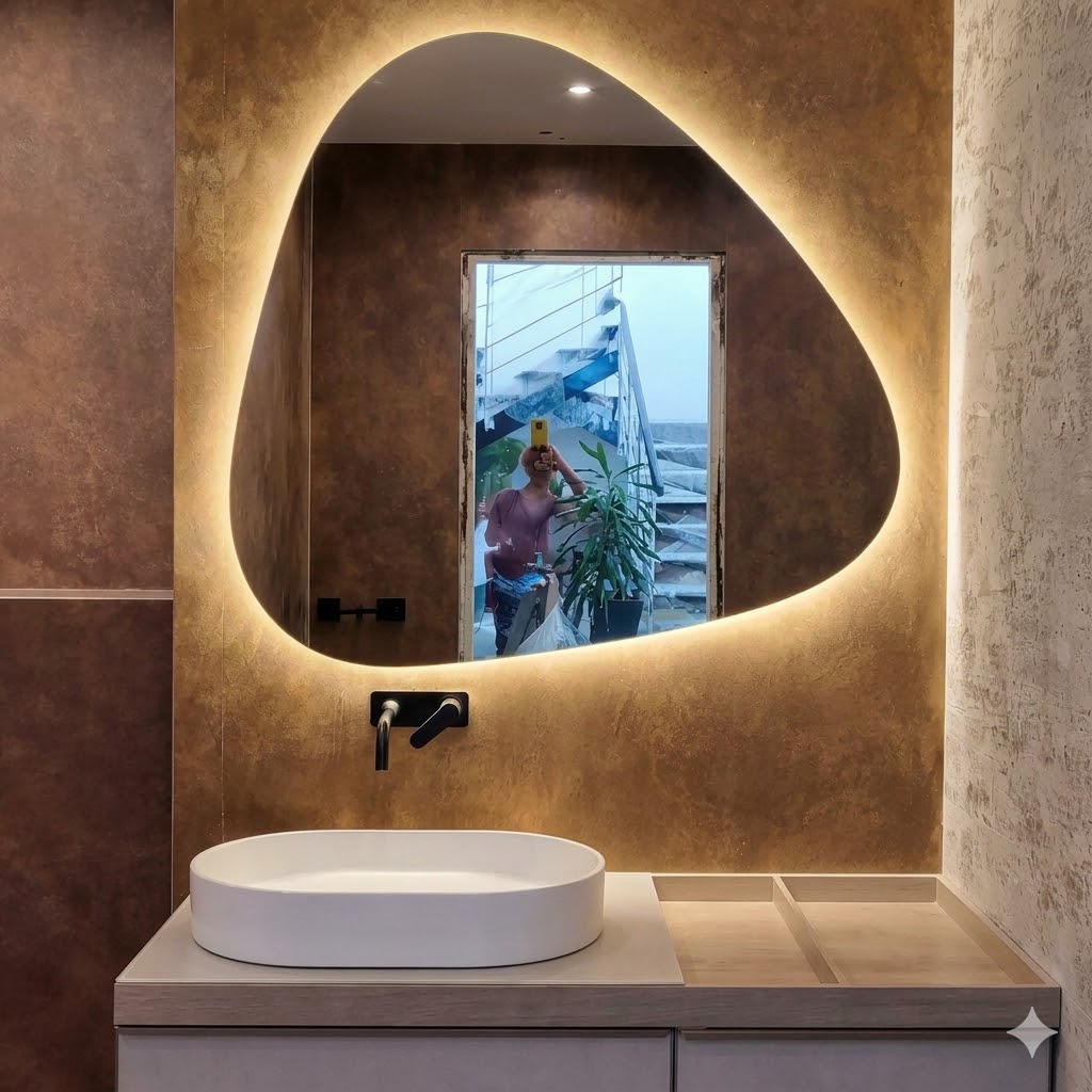 Miroir de salle de bain anti-buée et anticorrosion : Miroir NOURA